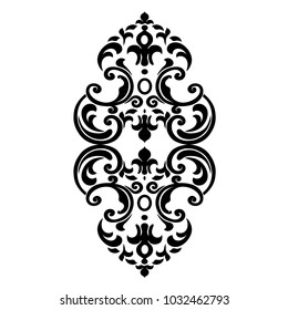 Vintage baroque frame scroll ornament engraving border floral retro pattern antique style acanthus foliage swirl decorative design element filigree calligraphy.