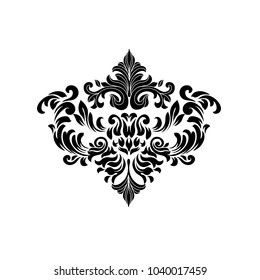 Vintage baroque frame scroll ornament engraving border floral retro pattern antique style acanthus foliage swirl decorative design element filigree calligraphy wedding - vector.