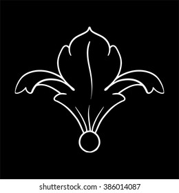 Vintage baroque frame scroll ornament engraving border floral retro pattern antique style acanthus foliage swirl decorative design element filigree calligraphy vector | damask - stock vector