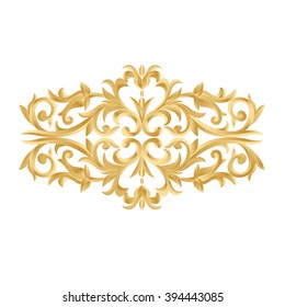 Vintage baroque frame scroll ornament engraving border floral retro pattern antique style acanthus foliage swirl decorative design element filigree calligraphy vector