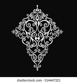 Vintage baroque frame scroll ornament engraving border floral retro pattern antique style acanthus foliage swirl decorative design element filigree calligraphy vector