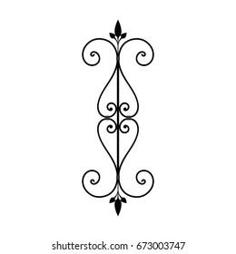 Vintage baroque frame scroll ornament engraving border floral retro pattern antique style acanthus foliage swirl decorative design element filigree calligraphy vector | damask - stock vector