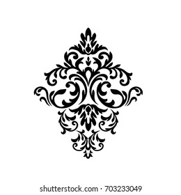 Vintage baroque frame scroll ornament engraving border floral retro pattern antique style acanthus foliage swirl decorative design element filigree calligraphy wedding - vector.