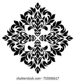 Vintage baroque frame scroll ornament engraving border floral retro pattern antique style acanthus foliage swirl decorative design element filigree calligraphy.