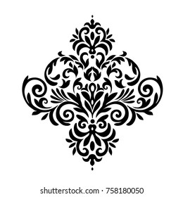 Vintage baroque frame scroll ornament engraving border floral retro pattern antique style acanthus foliage swirl decorative design element filigree calligraphy.