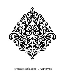 Vintage baroque frame scroll ornament engraving border floral retro pattern antique style acanthus foliage swirl decorative design element filigree calligraphy vector.