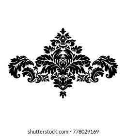 Vintage baroque frame scroll ornament.