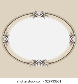 vintage baroque frame vector