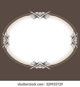 vintage baroque frame vector
