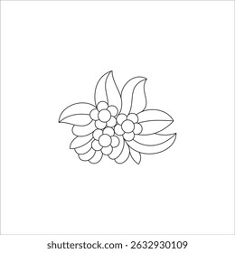Vintage baroque ornament The decorative element is made 
