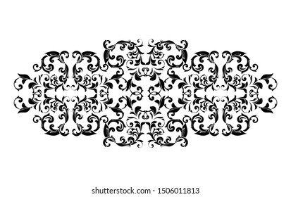 Vintage baroque ornament. Retro pattern antique style acanthus. Ornamental border