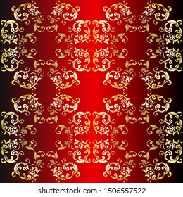 Vintage baroque ornament. Retro pattern antique style acanthus. Ornamental border