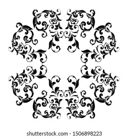 Vintage baroque ornament. Retro pattern antique style acanthus. Ornamental border