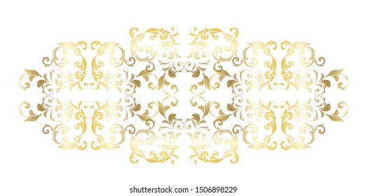 Vintage baroque ornament. Retro pattern antique style acanthus. Ornamental border