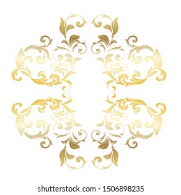 Vintage baroque ornament. Retro pattern antique style acanthus. Ornamental border