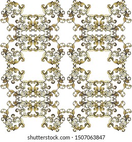 Vintage baroque ornament. Retro pattern antique style acanthus. Ornamental border