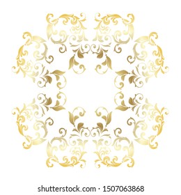 Vintage baroque ornament. Retro pattern antique style acanthus. Ornamental border
