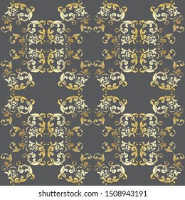 Vintage baroque ornament. Retro pattern antique style acanthus. Ornamental border