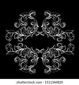 Vintage baroque ornament. Retro pattern antique style acanthus. Ornamental border