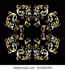 Vintage baroque ornament. Retro pattern antique style acanthus. Ornamental border