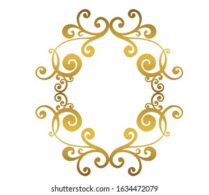 Vintage baroque ornament. Retro pattern antique style acanthus. Ornamental border