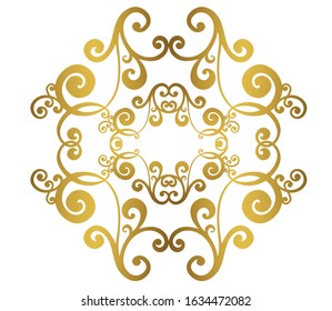 Vintage baroque ornament. Retro pattern antique style acanthus. Ornamental border