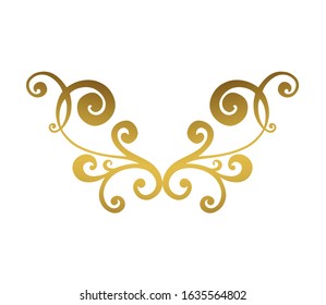 Vintage baroque ornament. Retro pattern antique style acanthus. Ornamental border