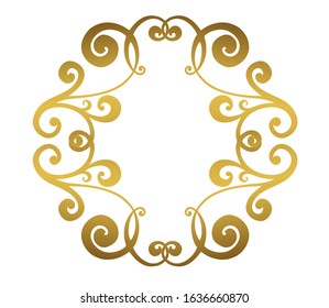 Vintage baroque ornament. Retro pattern antique style acanthus. Ornamental border