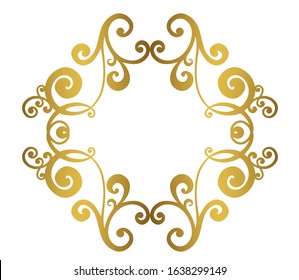 Vintage baroque ornament. Retro pattern antique style acanthus. Ornamental border