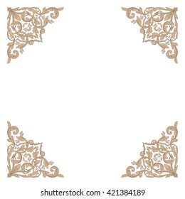 Vintage baroque ornament. Retro pattern antique style acanthus. Decorative design element filigree calligraphy vector.