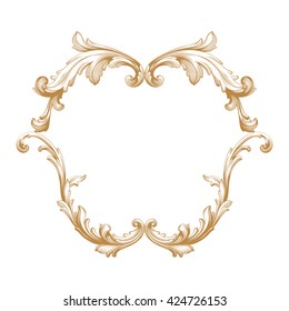 Vintage baroque ornament. Retro pattern antique style acanthus. Decorative design element filigree calligraphy vector.