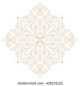 Vintage baroque ornament. Retro pattern antique style acanthus. Decorative design element filigree calligraphy
