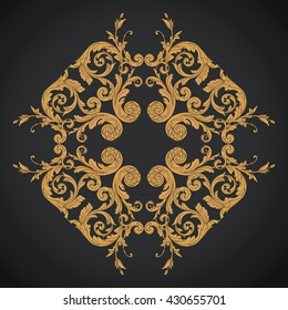 Vintage baroque ornament. Retro pattern antique style acanthus. Decorative design element filigree calligraphy