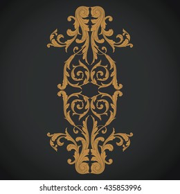 Vintage baroque ornament. Retro pattern antique style acanthus. Decorative design element filigree calligraphy