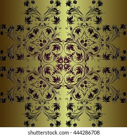Vintage baroque ornament. Retro pattern antique style acanthus. Decorative design element filigree calligraphy