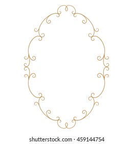 Vintage baroque ornament. Retro pattern antique style acanthus. Decorative design element filigree calligraphy.