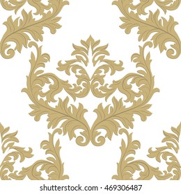 Vintage baroque ornament. Retro pattern antique style. Luxury old fashioned damask. Royal Victorian texture for wallpapers, textile, wrapping. Exquisite floral decor
