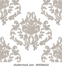 Vintage baroque ornament. Retro pattern antique style. Luxury old fashioned damask. Royal Victorian texture for wallpapers, textile, wrapping. Exquisite floral decor