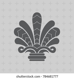 Vintage baroque ornament. Retro pattern antique style.