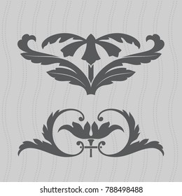 Vintage baroque ornament. Retro pattern antique style.