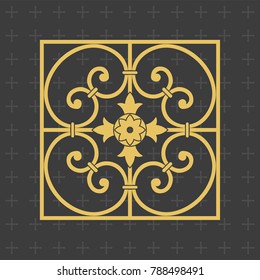Vintage baroque ornament. Retro pattern antique style.