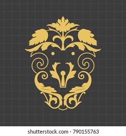 Vintage baroque ornament. Retro pattern antique style.