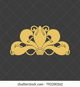 Vintage baroque ornament. Retro pattern antique style.