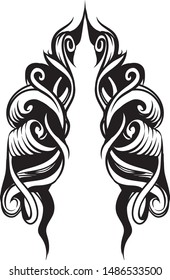 vintage baroque ornament vector frame illustration