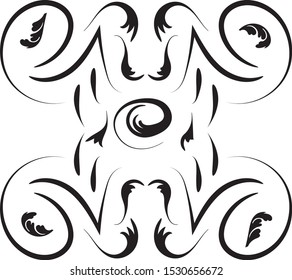 Vintage baroque ornament  vector pattern for greeting cards and wedding invitations