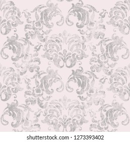 Vintage baroque pattern Vector. Imperial Beautiful ornament decor. Royal luxury texture background. Trendy colors