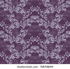 Vintage Baroque rich pattern background Vector illustration