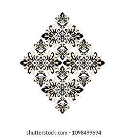 Vintage Baroque Victorian frame border corner monogram floral ornament leaf scroll engraved retro flower pattern decorative design tattoo .