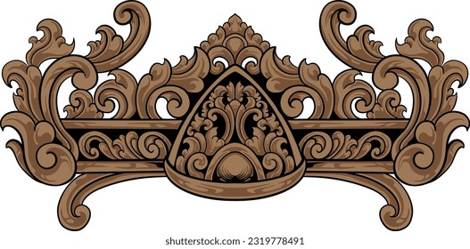 Vintage Baroque Victorian frame border floral ornament leaf scroll engraved retro flower pattern decorative design tattoo black and white Japanese filigree calligraphic vector heraldic swirl