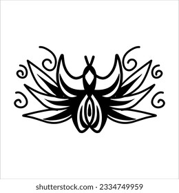 Vintage Baroque Victorian frame floral border ornament leaf scroll engraved retro floral decorative design pattern black and white tattoo Japanese filigree calligraphy vector batik, illustration class